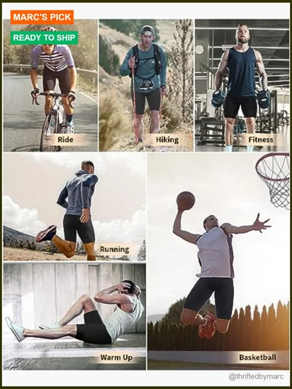 Compression Shorts 2/3 Pack Athletic Workout Running Shorts for Men
